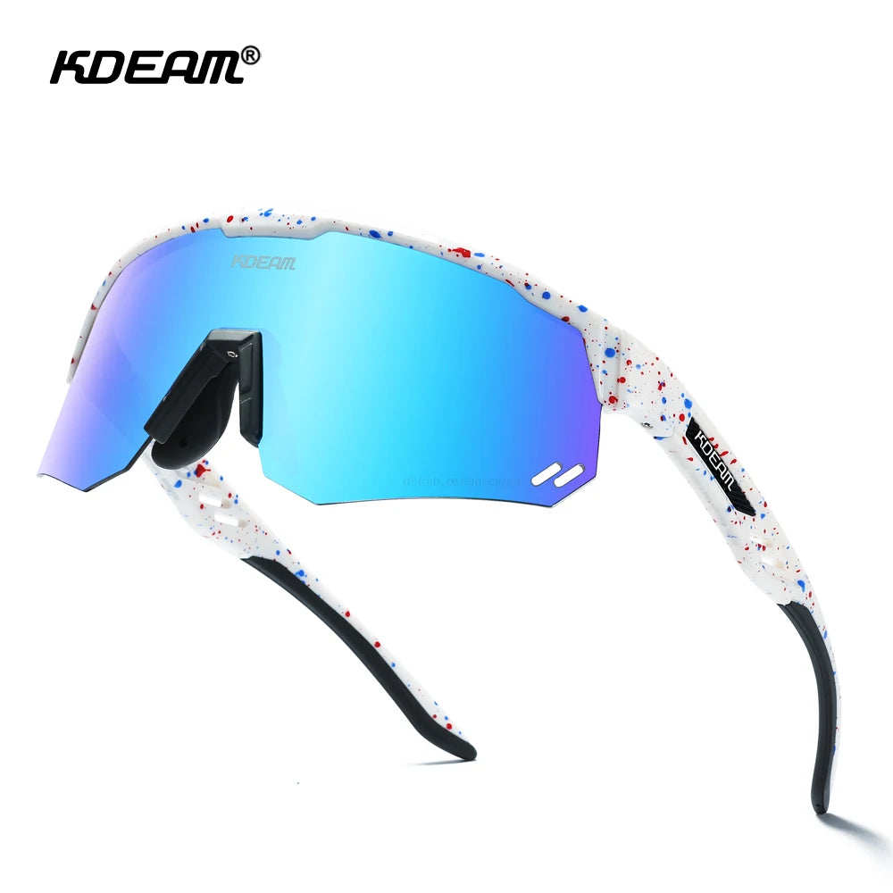 Óculos Ciclismo Polarizado UV400, Visão Perfeita - KDEAM KD0722