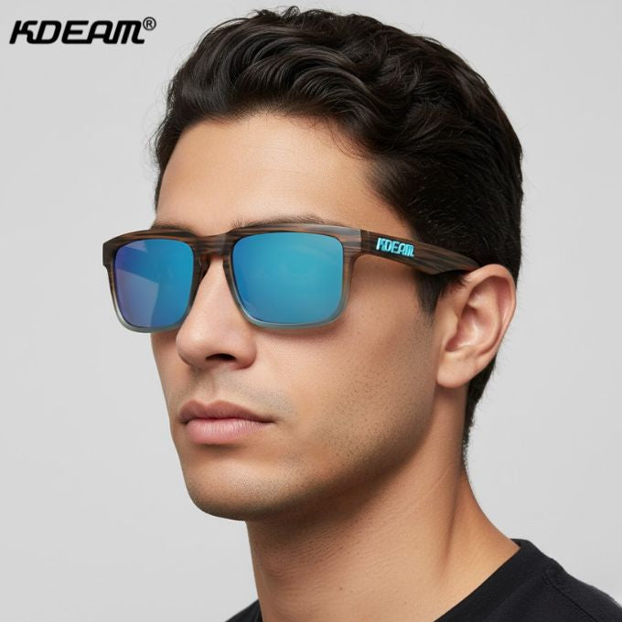 Óculos Masculino de Sol Esportivo Polarizado UV400 | KDEAM